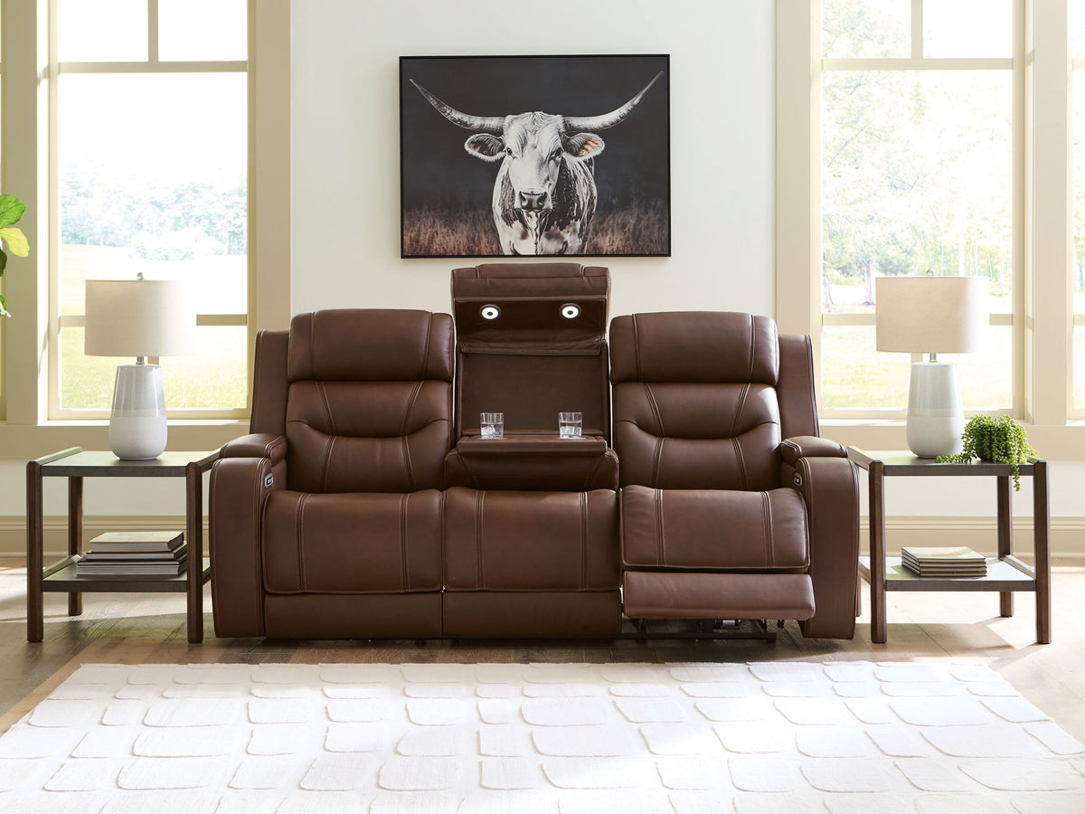 Knightington - Power Reclining Sofa With Audio Seating - R&R Furniture Gallery (Fountain Valley, CA)