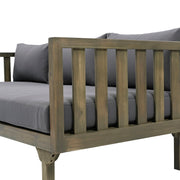 Claremont - 3 Seater Daybed Teak Acacia Wood Water Resistant Cushions - R&R Furniture Gallery (Fountain Valley, CA)
