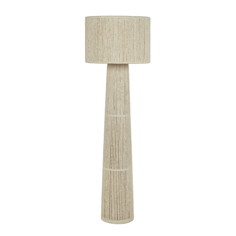 Tapered - Chenille Fiber Floor Lamp - Natural - R&R Furniture Gallery (Fountain Valley, CA)