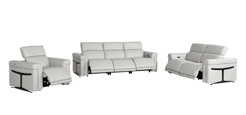 1126 - 6-Piece Modular Power Reclining Sofa, Loveseat & Chair Set In With 6 Power Recliners & Power Headrests