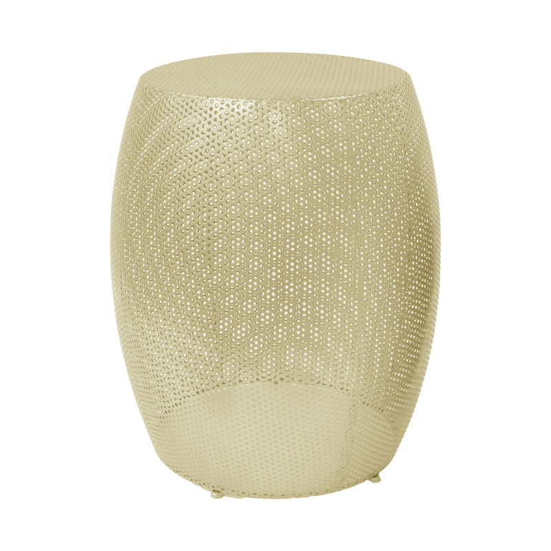 Modern Round Metal Hollow Side Table Set With Openwork Design - Gold - R&R Furniture Gallery (Fountain Valley, CA)