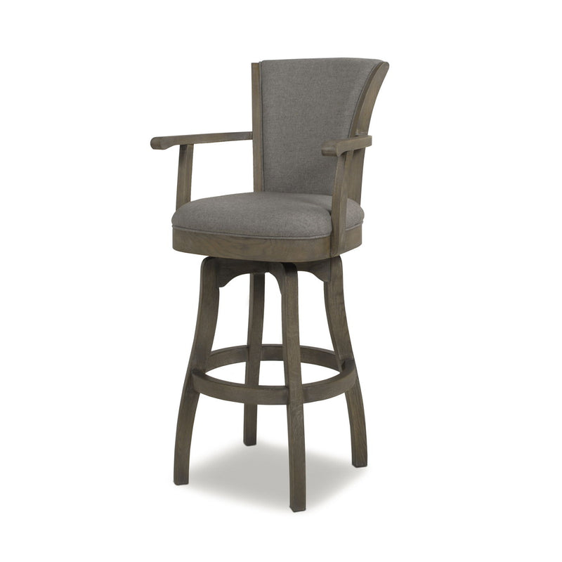 Williams - Swivel Bar Stool With Armrests - R&R Furniture Gallery (Fountain Valley, CA)