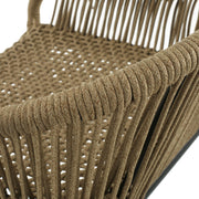 La Push - Outdoor Rope Barstool (Set of 2) - Black / Brown - R&R Furniture Gallery (Fountain Valley, CA)