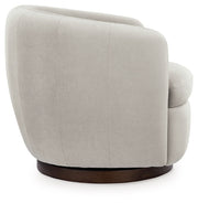 Annbury - Swivel Accent Chair - Light Beige - R&R Furniture Gallery (Fountain Valley, CA)
