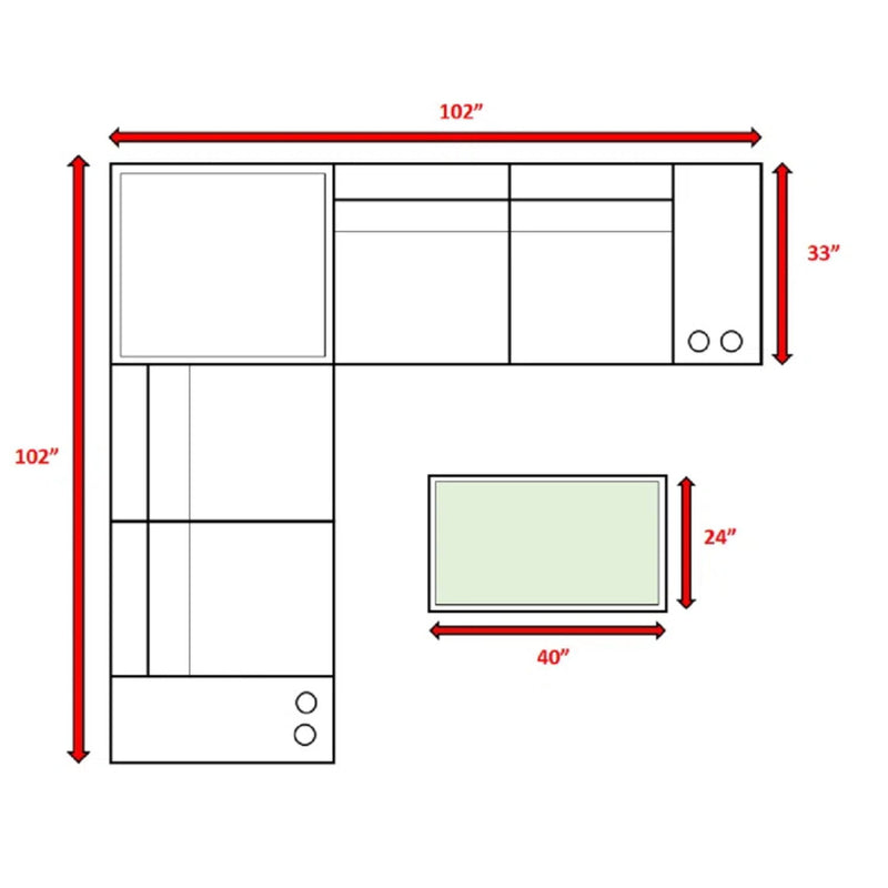 Modern Patio Rattan Sectional Set With Cushions - R&R Furniture Gallery (Fountain Valley, CA)