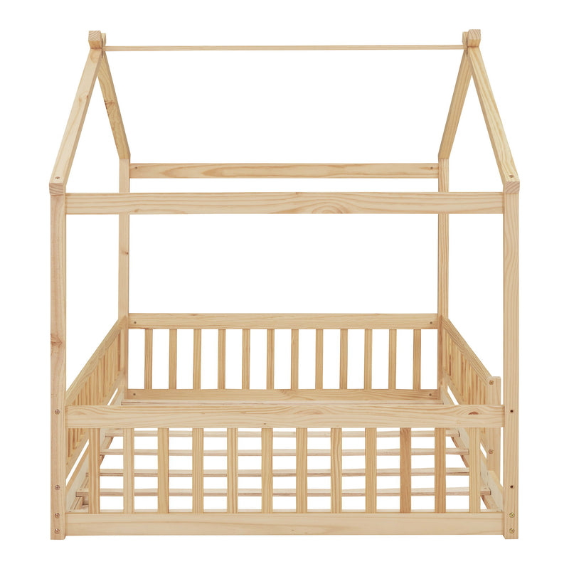 Bed House Bed Frame With Fence - R&R Furniture Gallery (Fountain Valley, CA)