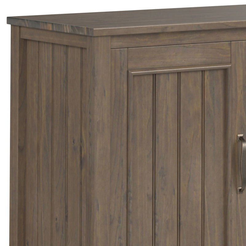 Lev - TV Media Stand - Smoky Brown - R&R Furniture Gallery (Fountain Valley, CA)