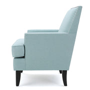 Serenada - Upholstered Fabric Club Chair With Nailhead Trim And Tapered Birch Legs - R&R Furniture Gallery (Fountain Valley, CA)