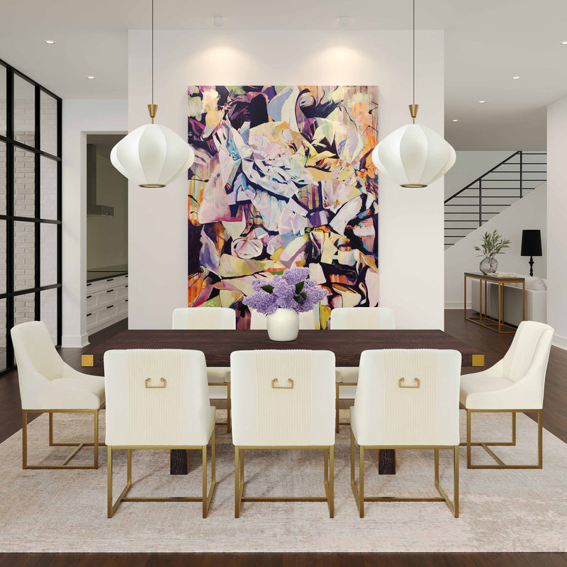 Lisa - Velvet Dining Chair - R&R Furniture Gallery (Fountain Valley, CA)