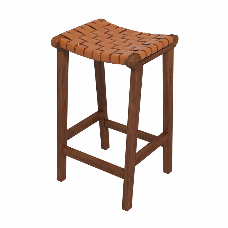 James - Mid-Century Modern Genuine Counter Stool - R&R Furniture Gallery (Fountain Valley, CA)