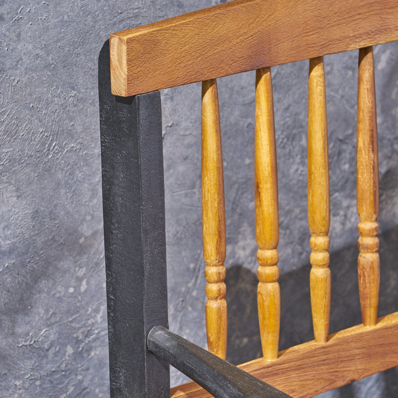 Slatted Bench With Built In Shelf - R&R Furniture Gallery (Fountain Valley, CA)