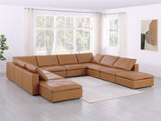 1100 - 10-Piece U-Shaped Sectional With Chaise In Top-Grain Italian Leather - R&R Furniture Gallery (Fountain Valley, CA)