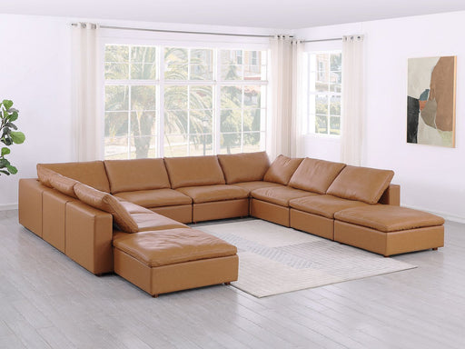 1100 - 10-Piece U-Shaped Sectional With Chaise In Top-Grain Italian Leather - R&R Furniture Gallery (Fountain Valley, CA)