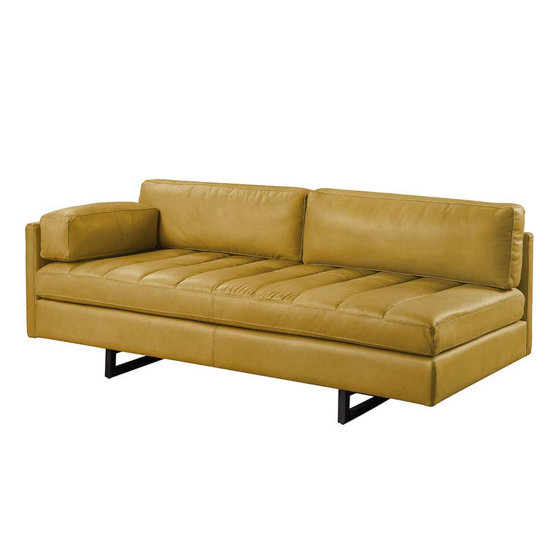 Radia - Sofa With Pillow - Turmeric Top Grain Leather - R&R Furniture Gallery (Fountain Valley, CA)