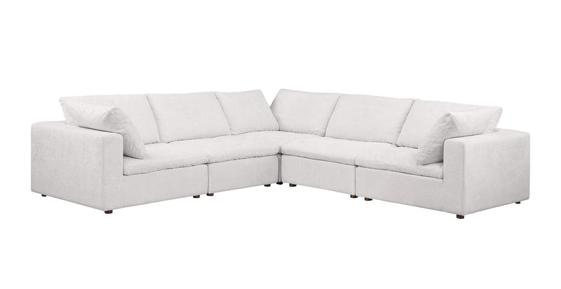 1100 - 5-Piece L-Shaped Sectional - Pearl