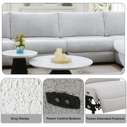 Tarrance - Modular Power Armless Recliner - Gray - R&R Furniture Gallery (Fountain Valley, CA)