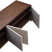 Houston - Media Cabinet - Walnut - R&R Furniture Gallery (Fountain Valley, CA)