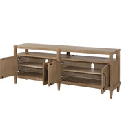 Entertainment Console With Storage - Sand - R&R Furniture Gallery (Fountain Valley, CA)