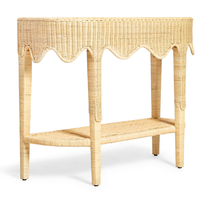 Sally - Rattan Console Table - Natural - R&R Furniture Gallery (Fountain Valley, CA)
