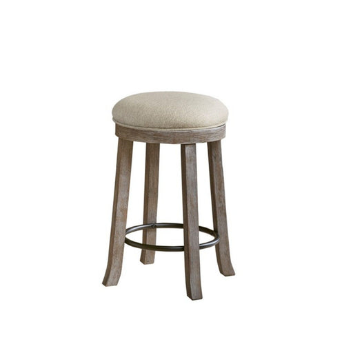 Swivel Counter Stool - Cream / Reclaimed Gray - R&R Furniture Gallery (Fountain Valley, CA)
