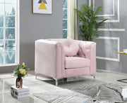 Contemporary sloped arm chair by Glory Furniture with plush upholstery and sleek design, perfect for modern living rooms.