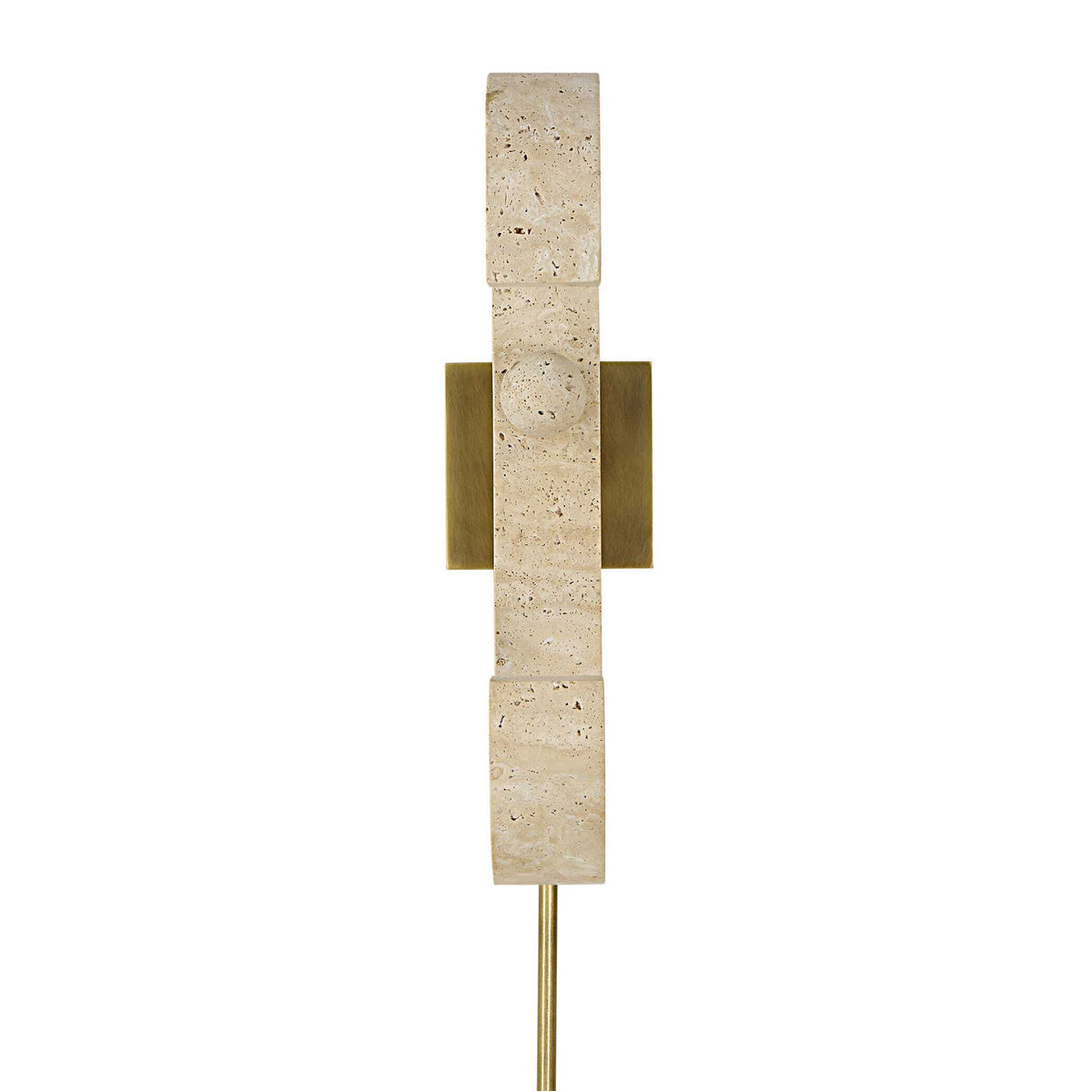 Equilibrium - Sconce - Beige / Light Antique Brass