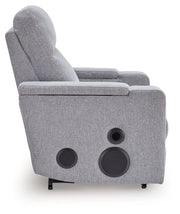 Pineland - Glider Power Recliner With Audio System - Pewter - R&R Furniture Gallery (Fountain Valley, CA)