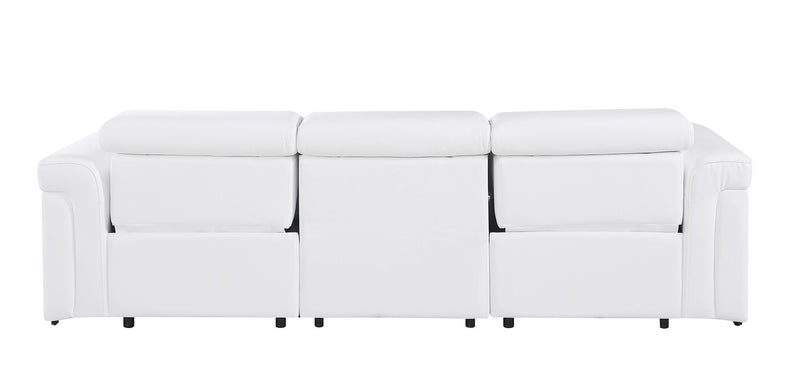 1126 - 3-Piece Modular Power Reclining Sofa In With 2 Power Recliners & Power Headrests