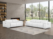 2679 - Genuine Leather Reclining Set (Sofa And Loveseat With 4 Power Recliners) - R&R Furniture Gallery (Fountain Valley, CA)