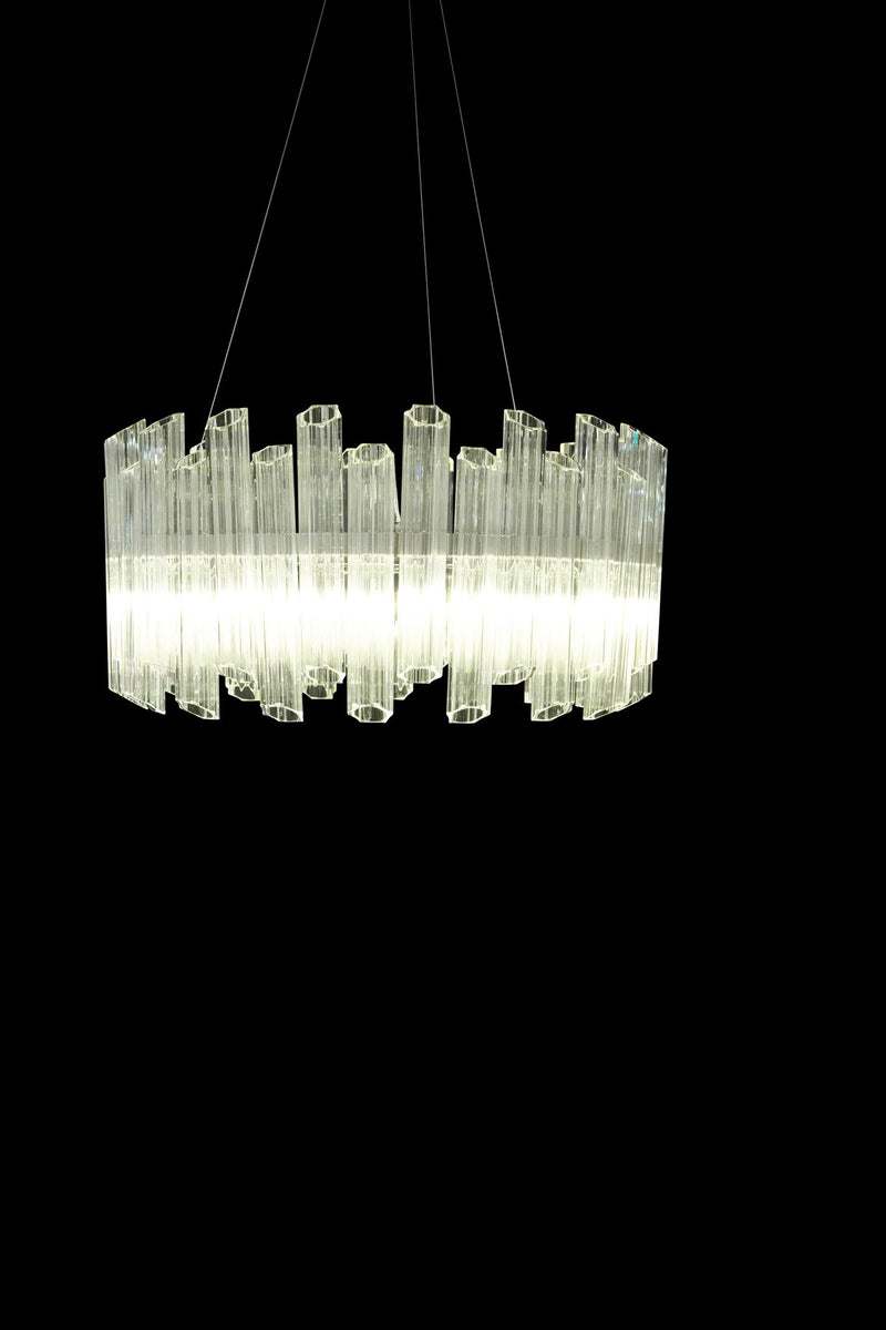 Michael Amini Lighting - Octavious 8-Light Modern Crystal Chandelier - Clear