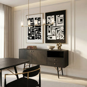 Billy Modern Black Oak & Gold Buffet — view 4