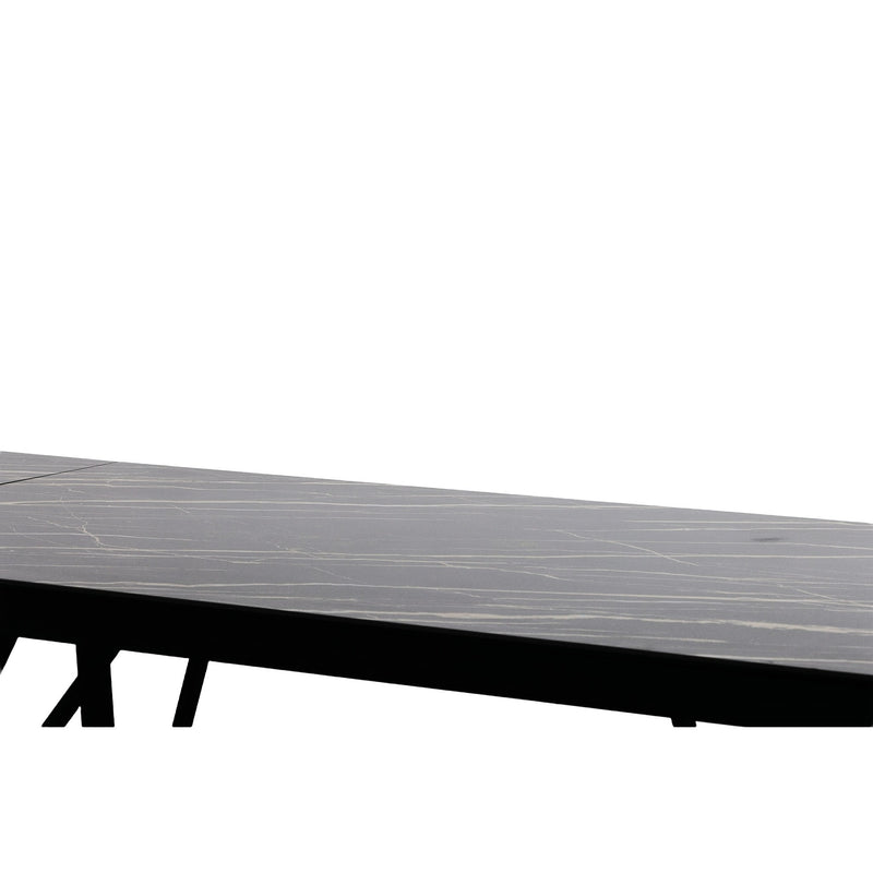 Bobby - Modern Black Ceramic Extendable Dining Table — view 5