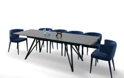 Bobby - Modern Black Ceramic Extendable Dining Table — view 3