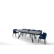 Bobby - Modern Black Ceramic Extendable Dining Table — view 4