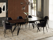 Bobby - Modern Black Ceramic Extendable Dining Table — view 2