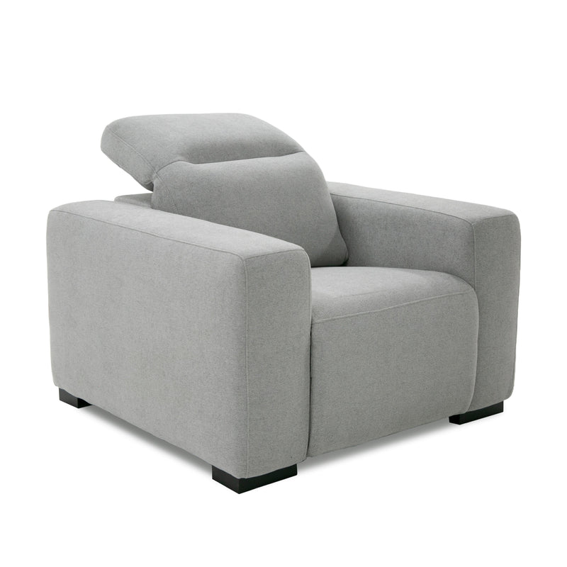 Bode - Modern Grey Fabric Recliner Chair — view 2