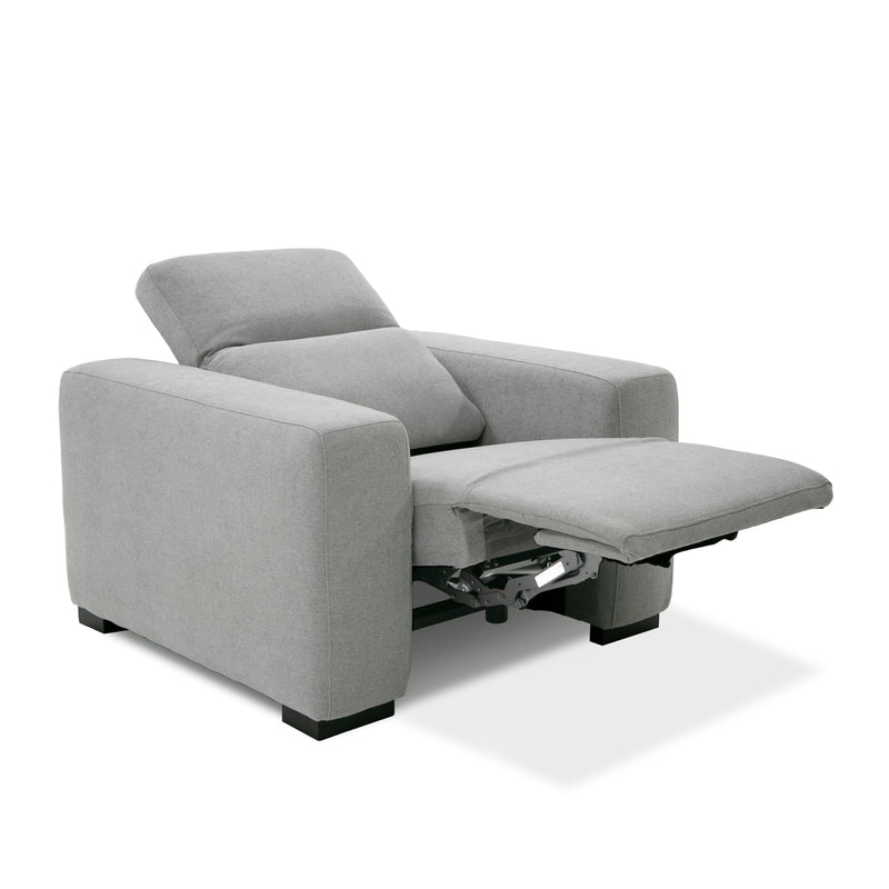 Bode - Modern Grey Fabric Recliner Chair — view 4