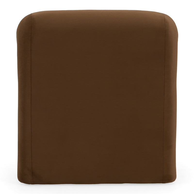 Bondi - Modern Brown Velvet Accent Chair — view 4