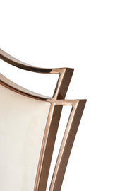 Bonnie - Beige Velvet & Rose Gold Dining Chair (Set of 2) — view 4