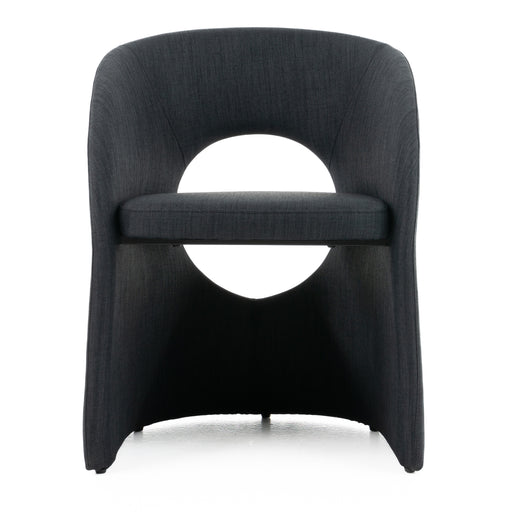 Brea - Charcoal Fabric Dining Chair — view 2