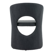Brea - Charcoal Fabric Dining Chair — view 3