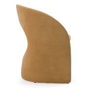 Brea - Modern Tan Fabric Dining Chair — view 4