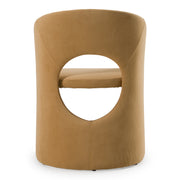 Brea - Modern Tan Fabric Dining Chair — view 5
