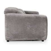 Brevig - Modern Grey Fabric Sofa w/ 2 Recliners — view 3