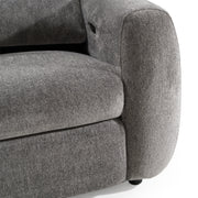 Brevig - Modern Grey Fabric Sofa w/ 2 Recliners — view 4
