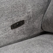 Brevig - Modern Grey Fabric Sofa w/ 2 Recliners — view 5