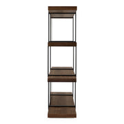 Brewer - Modern Walnut & Black Bookshelf — view 4