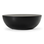 Bronte - Modern Black Concrete Round Coffee Table — view 2