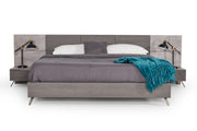 Bronx Italian Modern Faux Concrete & Grey 4-Piece Bedroom Set — view 3
