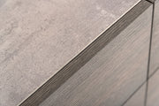 Bronx Italian Modern Faux Concrete & Grey Nightstand — view 3